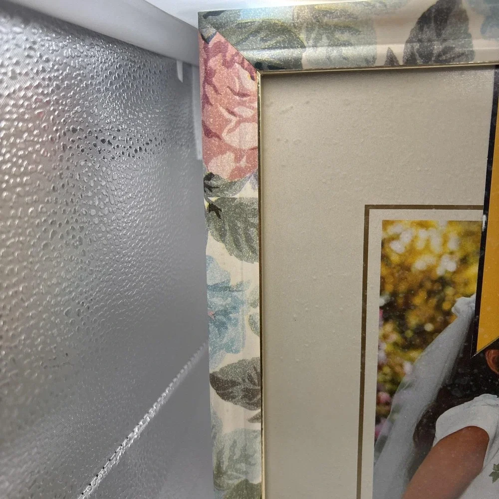 Vtg~Kodak Floral Photo Frame~Pink/Blue/Rose~Cottage Core~8x10~NWT